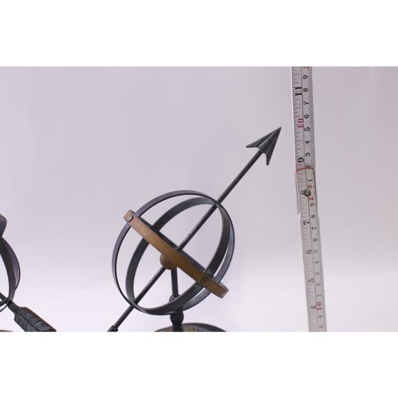 Armillary Sphere, Sundial, Brass, Heavy Duty, Bookend, Lot, ~ 251120-WH 1404 - Picture 4 of 4
